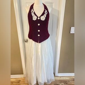 Vintage dress maxi women’s Poly made in USA size L